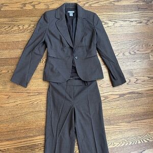 Dark brown suit
